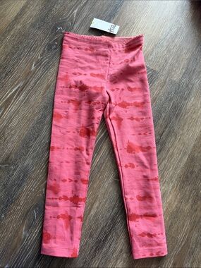 Tea collection Coral Pink Tie-Dye Leggings 4-5 years ols NWT